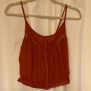 Lace inset tank